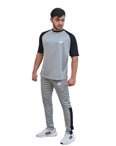 Men's Grey & Black Premium NIKE Tracksuit